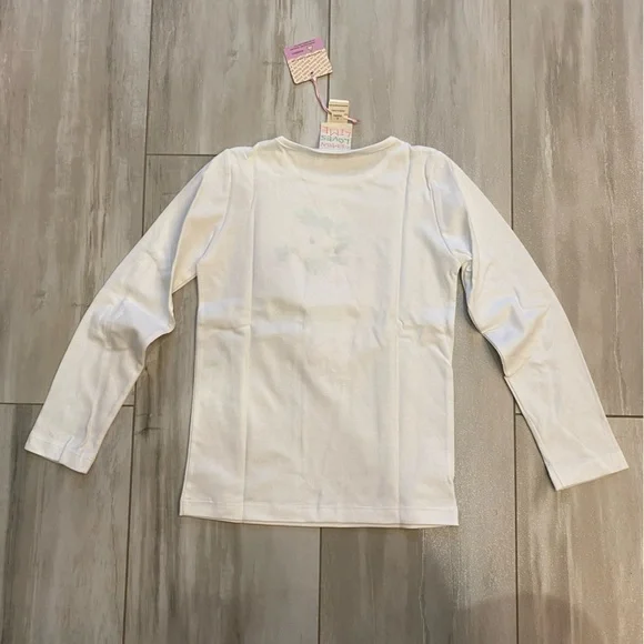 NWT Lemon Loves Lime White Dolphin Wreath Shirt Girls size 6 - Picture 2 of 6